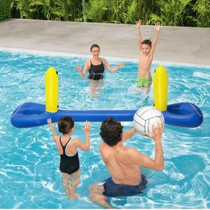 Beach Toys Adult Children Parent-Child Swimming Pool Playing Inflatable Beach Ball Toys  Style: 52133 Volleyball Net + Ball