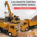 MOFUN 3825 2.4G 10-kanaals afstandsbediening simulatie engineering voertuig  stijl: mixer truck
