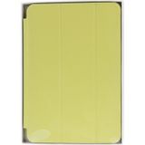 3-vouw Naturally Treated lederen Smart hoesje met slaap / wekker functie & houder voor iPad mini 1 / 2 / 3 (lichtgevend groen)
