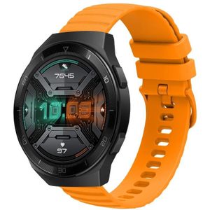 Voor Huawei Watch GT 2E 22 mm golvend puntpatroon effen kleur siliconen horlogeband