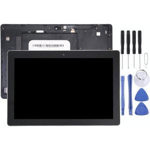 LCD-scherm en Digitizer met Frame voor Asus ZenPad 10 Z300C / Z300CG / Z300CL / Z300CNL / P023 / P01T (groene Flex kabel Version)(Black)