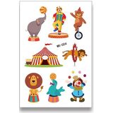 30 stks Cartoon Leuke Tattoo Stickers Kinderen Amusement Park Stickers (WK-004)