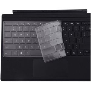 Tablet TPU waterdichte stofdicht transparant toetsenbord beschermfolie voor Microsoft Surface Pro 6 / 5 / 4