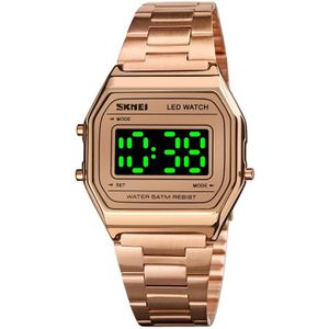 SKMEI 1646 LED Digital Display Lichtgevend Elektronisch Horloge (Rose Gold)