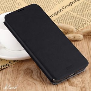 Voor Xiaomi RedMi Note8 Pro MOFI Rui serie klassieke lederen flip lederen draagtas met beugel embedded stalen plaat all-inclusive (zwart)