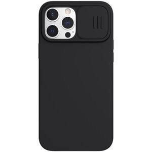 NILLKIN CAMSHIELD VLOEISTIGE SILICONE + PC Full Coverage Case voor iPhone 13 Pro Max