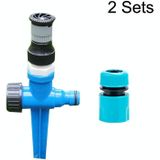 2 Sets 4 Punten Verstelbare Scattering Sprinkler (Sprinkler + Ground Plug + Quick Connect)