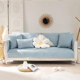 Vier seizoenen universele eenvoudige moderne antislip volledige dekking sofa cover  maat: 110x240cm (bananenblad blauw)
