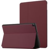 Voor Samsung Galaxy Tab A 8.0 2019 SM-T290 / SM-T295 / SM-T297 Dual-vouwen Horizontale Flip Tablet Lederen Case met Houder & Sleep / Wake-Up-functie (Wijnrood)