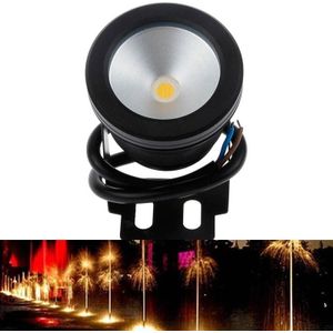 10W zwembad onderwater fontein Spotlight getimede Fish tank onderwater Spotlight DC 12V (warm wit licht)