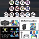FPV-TZ-SF 4 in 1 waterdichte anti-kras sticker huid wrap stickers gepersonaliseerde film kits voor DJI FPV Drone & Goggles V2 & afstandsbediening en rocker (Graffiti)