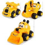 Kleine Toy Cars cartoon kinderen Diecasts mini truck bouw voertuig motor legering model auto (willekeurige stijl)