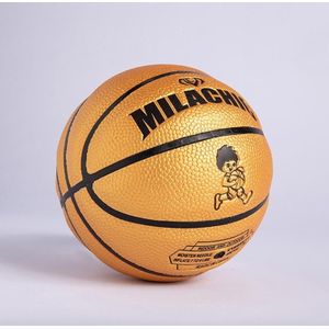 Milachic nummer 1 Mini Rubber Hollow Lijm Stretch Training Basketbal (Goud)