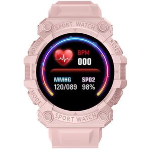 FD68S 1 44 inch Color Roud Screen Sport Smart Watch  Support Heart Rate / Multi-Sports Mode (Pink)