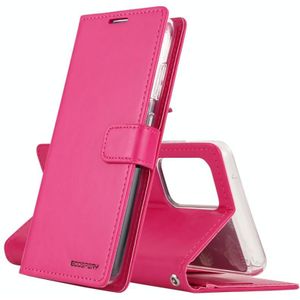 Voor Samsung Galaxy A52 5G / 4G Goospery Blue Moon Diary Crazy Horse Textuur Horizontale Flip Leren Case met Bracket & Card Slot & Portemonnee (Rose Red)