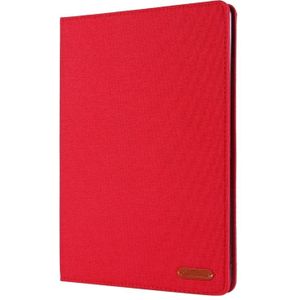 Voor iPad 10.2 Doek Stijl TPU Platte Beschermende Shell (Rood)