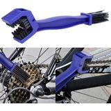 2 Set Bicycle Chain Cleaning Brush Flywheel Cleaning Tools Crankset Brush Cleaning Chain Wheel Set Brush (Blue)