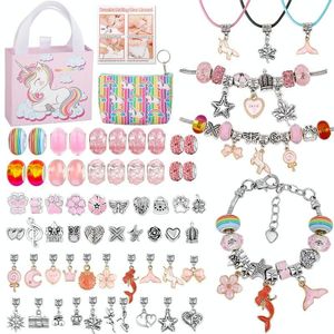 DIY Kids Armband Set Marine Beaded Set Box(Roze)