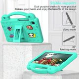 Voor Samsung Galaxy Tab A9 Handvat Kickstand Kinderen EVA Schokbestendige Tablet Case (Mintgroen)