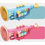 Kinderen Early Education Puzzel Spelen Simulatie Muziekinstrument  Stijl: 6806 Trompet-Rood