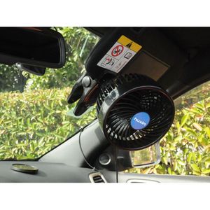 HUXIN HX-T603 9W 6 inch 360 graden verstelbaar rotatie Clip n hoofd lage lawaai Mini elektrische auto ventilator met Gear Switch  DC12V