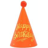 20 PCS Sequined fur ball verjaardagshoed verjaardagsfeestje levert dress up papieren hoed  kleur: 3 Liefde Paard Oranje