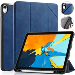 Voor iPad Pro 11 inch (2018) DG. MING See Series Horizontale Flip Lederen Kast met houder & penhouder(blauw)