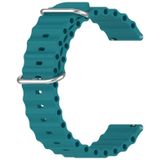 Voor Garmin Venu 20mm Ocean Style siliconen effen kleur horlogeband