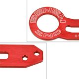 Benen aluminium legering achterzijde Tow caravan haak Trailer Ring voor universele auto Auto met twee schroef Holes(Red)