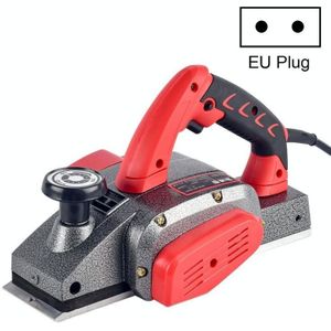 Draagbare multifunctionele elektrische houten schaafmiddel huishoudelijke desktop houtbewerking elektrische push schaafgereedschap  EU plug  model: stof collectie aluminium body 8208 (plastic verpakking)