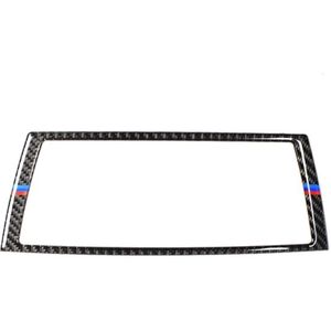 Auto Carbon Fiber Tricolor Navigatie Frame Decoratieve Sticker voor BMW E70 X5 / E71 X6 2008-2013  Links en Rechts Drive Universal