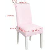 2 stks Simple Soft High Elastic Thicking Fluwelen Semi-interieur stoel Cover Hotel Chair Cover