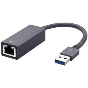 USB 3.0 AM / RJ45 Gigabit-adapterkabel  Lengte: 20cm