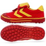 Kinderen voetbalschoenen antislip slijtvast nylon bevestiging voetbal trainingsschoenen  maat: 37/235 (rood)