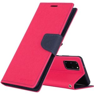 GOOSPERY FANCY DIARY For Galaxy S20+ Horizontal Flip PU Leather Case  with Holder & Card Slots & Wallet(Rose Red)