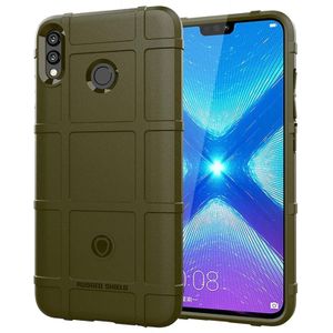 Schokbestendige Protector Cover volledige siliconen beschermhoes voor Huawei Honor 8 X (leger-groen)