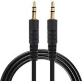 1m 3 5 mm mannetje naar 3 5 mm Male Plug Stereo Audio Aux kabel (zwart + goud vergulde Connector)