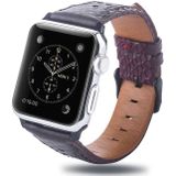 Vierkant gat Top-volnerf leder pols horloge Band voor Apple Watch serie 4 & 3 & 2 & 1 38 & 40 mm