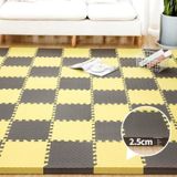 10 stks Huishoudelijke kinderen Slaapkamer Stitching Leaf Patroon Dikke Schuim Crawling Mat  Grootte: 60x1.2cm (Paars)