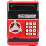 Wachtwoord Safe Deposito Vak Kinderen Automatische besparingen ATM-machine speelgoed  kleur: rood en zwart
