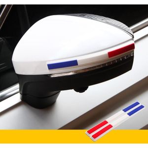 Auto Achteruitkijkspiegel Deur Zijdecoratie Anti-collision Rubber Strips (Frankrijk Witte Rand)