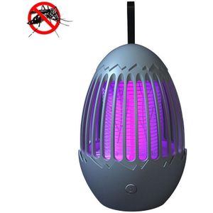 L01 Portable Electric Shock Mosquito Killer Lamp Home Outdoor Photokatalyst Fly Killer (Gray)