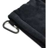 Microfiber fleece voering GOLF bal schoonmaak handdoek met karabijnhaak