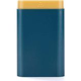 3 PCS Portable Sealed Pill Storage Box verdeeld in compartimenten draagbare mini-pillendoos (Blauw)