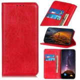 For Huawei nova 8i / Honor 50 Lite Magnetic Crazy Horse Texture Horizontal Flip Leather Phone Case(Red)