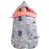 Baby Katoen anti-shock herfst en winter verdikking dual-use pasgeboren quilt baby erwten deken slaapzak (Magic Elf dik met schouderpad)