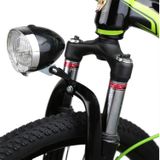 2 PCS 3 LED Retro Fiets Koplamp Night Riding Safety Warning Light (Zwart)