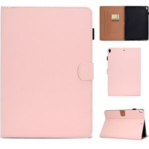Voor iPad 10 2 inch effen kleur horizontale Flip lederen draagtas met houder & kaartsleuven & Pensleuf & slaap/Wake-up functie (roze)