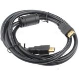 1 8 m HDMI 19 Pin Male naar HDMI 19Pin Male kabel  1.3 versie  steun HD TV / Xbox 360 / PS3 enz (zwart + goud geplateerde)