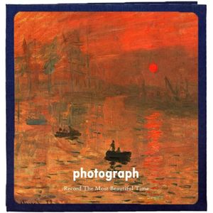 Art Retro DIY geplakte film Fotoalbum Familie Paar Herdenkings Grote Album  Kleur: 18 inch Sunrise Impression (60 White Card Inner Pages)
